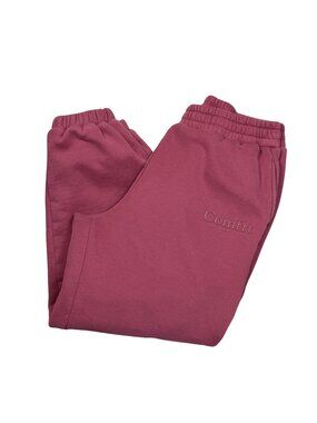 Comfrt Womens Joggers XL Berry Cotton Blend Elastic Waistband